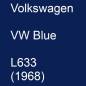 Preview: Volkswagen, VW Blue, L633 (1968).